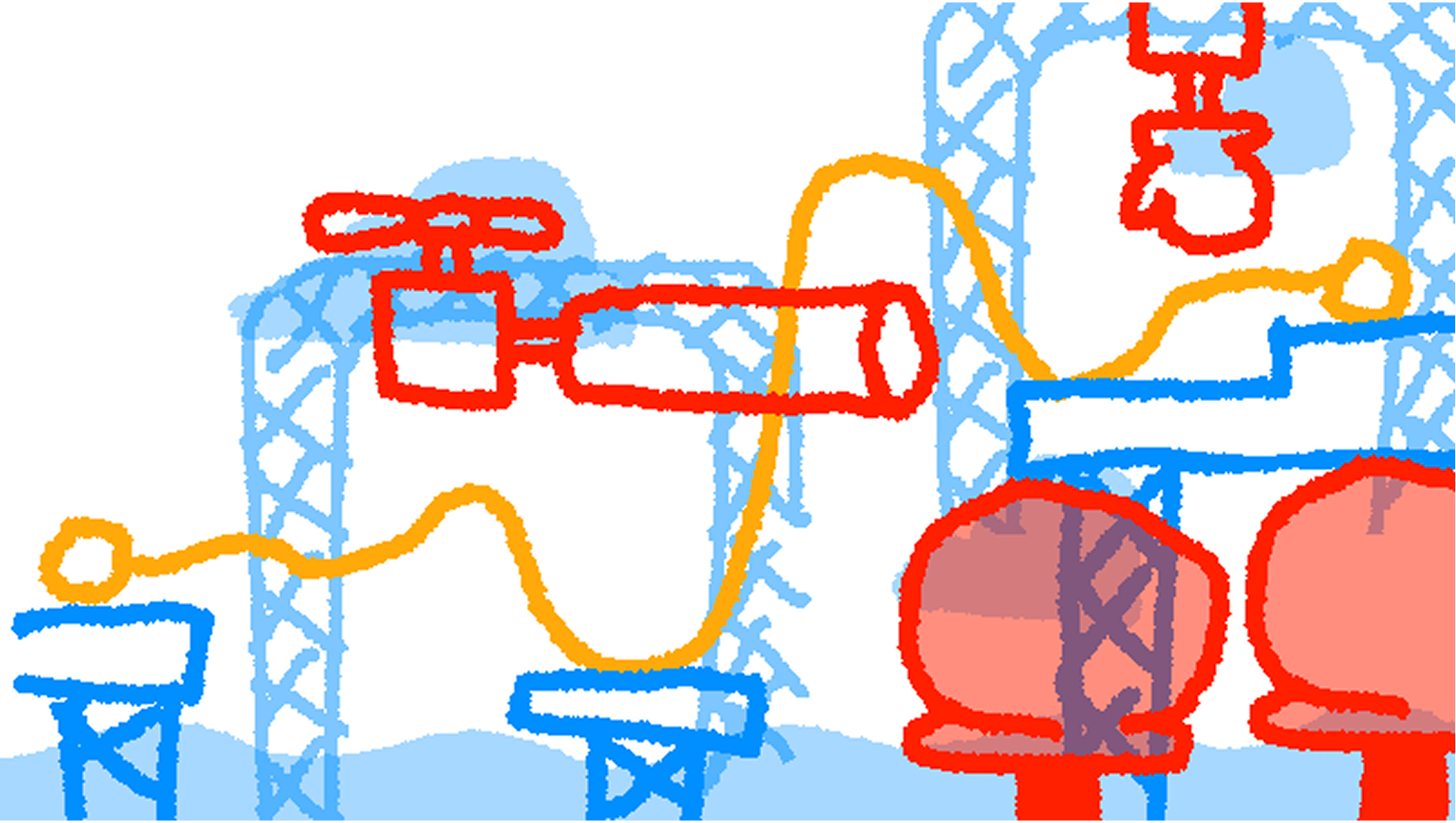 An initial sketch of how the game might look